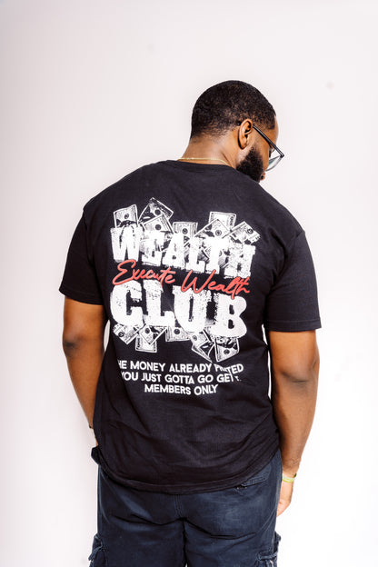 Wealth Club T-Shirt Black