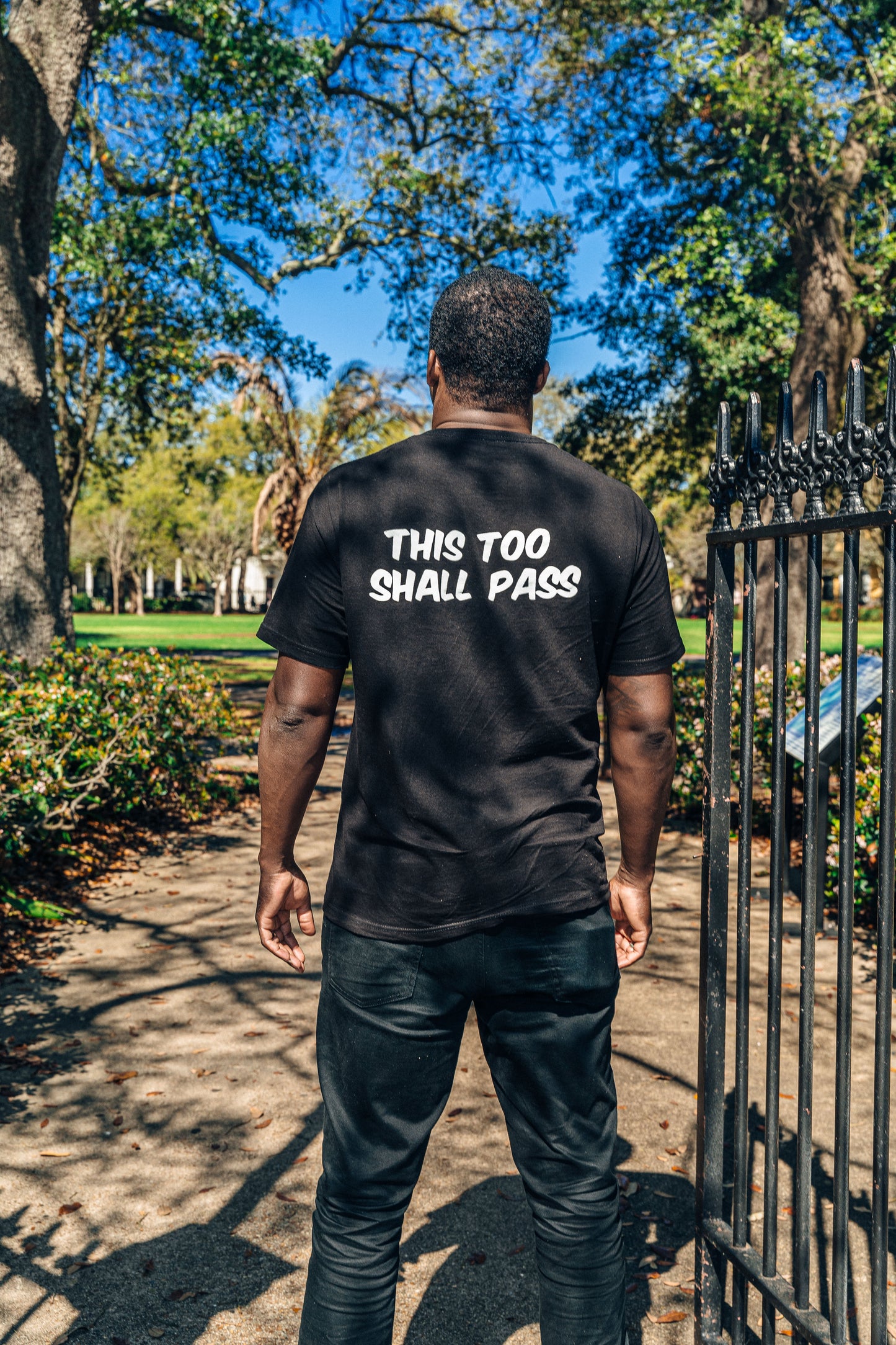 THIS TOO SHALL PASS TEE (BLACK / WHITE)